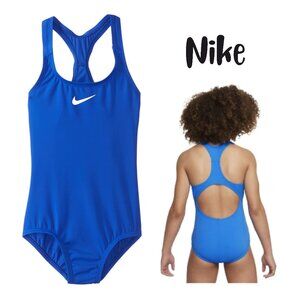 NIKE Blue Racerback One Piece Swimsuit - Girl's 12